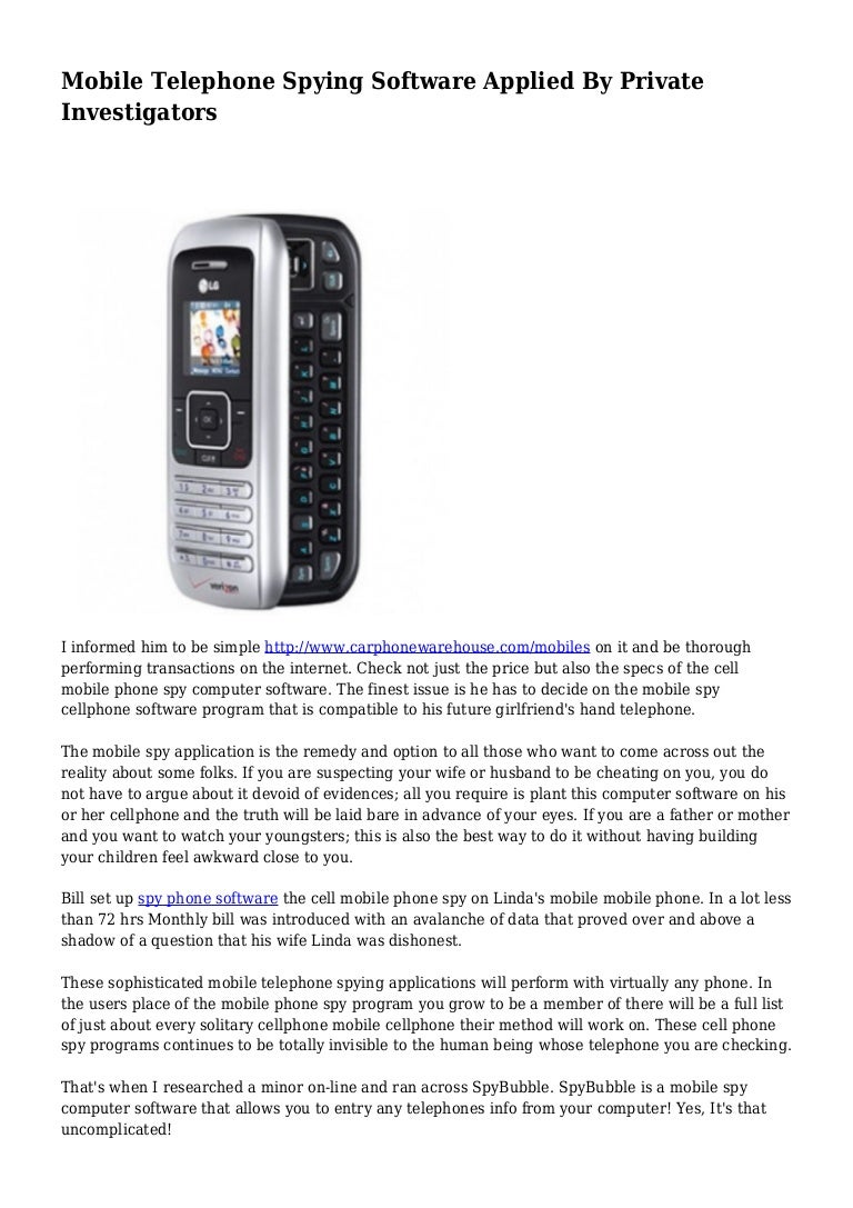 phone spy and private investigator